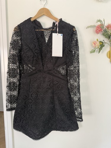 True decadence black lace - black, long