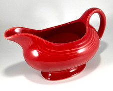 Fiesta ware scarlet gravy - ware, boat
