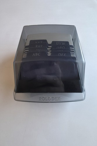 Rolodex 250 card covered - rolodex,