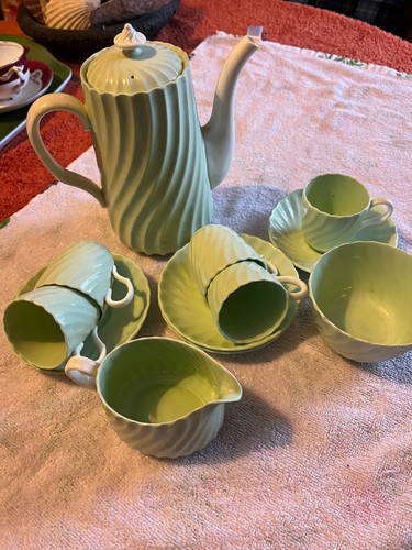 Minton china shell - china, green