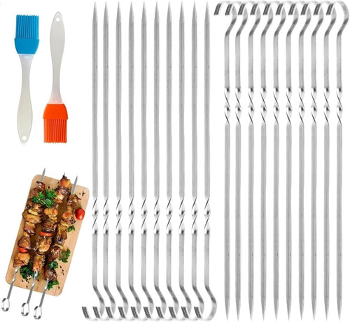 Pack 30cm metal skewers - 30cm,