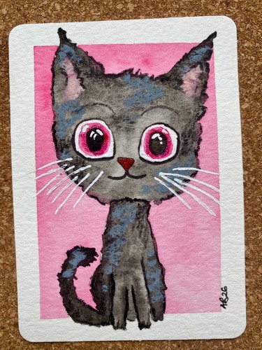Original aceo painting - aceo,