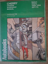 DATSUN CHERRY 100A 120A SALOON ESTATE COUPE 1971-73 AUTOBOOKS WORKSHOP MANUAL