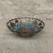 Enamel brass cut out bowl - out,
