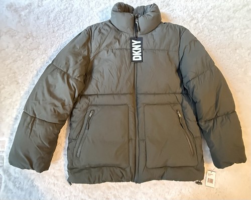 Dkny men green olive jacket - men's,