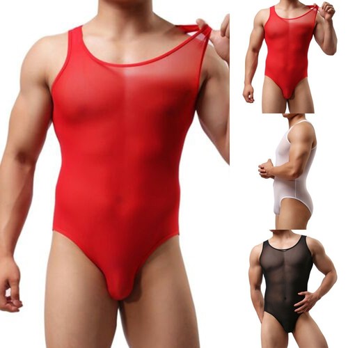 Mens see through - see-through, mesh
