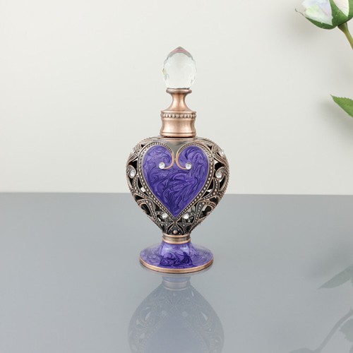 Vintage purple perfume glass - perfume,