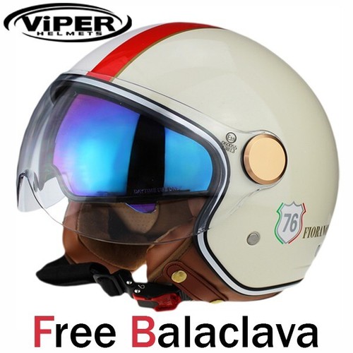 Viper open face helmet - open,