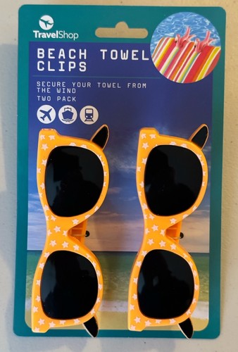 Sunglasses beach towel clips - beach,