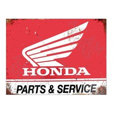 Metal Tin Sign Plaque Honda