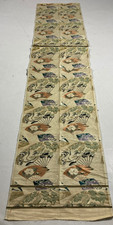 Vintage Japanese Obi belt Embroidered Wedding Panel 378x68 cm