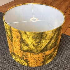 Vintage Abstract Yellow Fabric
