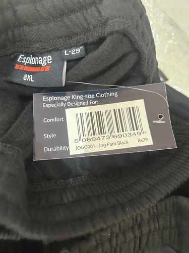 Mens espionage black open - espionage, hem