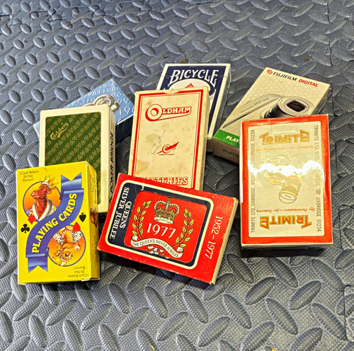 Mixed vintage playing card - mixed,
