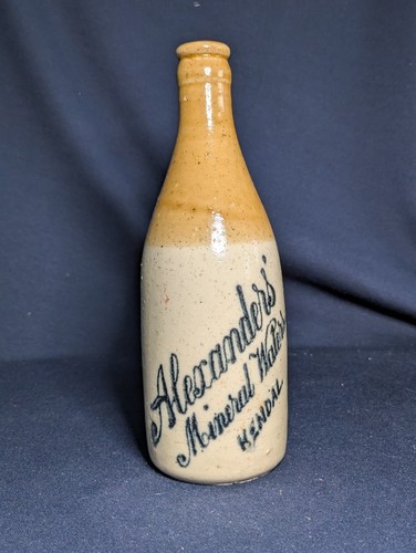 Stoneware ginger beer bottle - stoneware,
