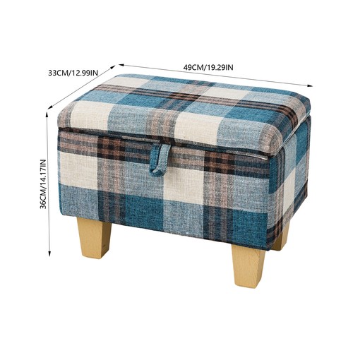Storage ottoman footstool - storage,