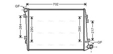 AVA Coolant Radiator VN2224
