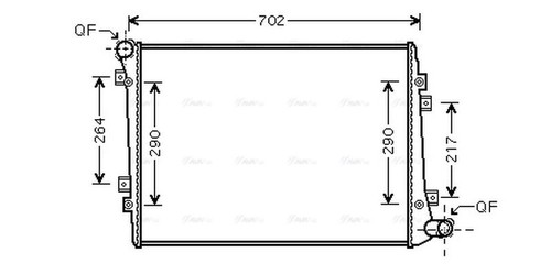 Ava coolant radiator vn2224 - coolant,