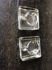 PAIR Glass Vintage Ink Wells.