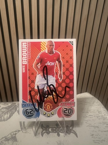 Wes brown signed match attax - signed,