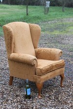 Steed upholstery/ Peter Guild wingback armchair,fireside chair,comfy easy chair