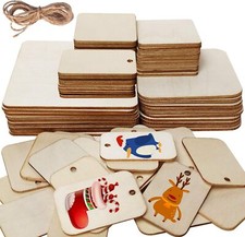 70 Pcs Unfinished Blank Wood