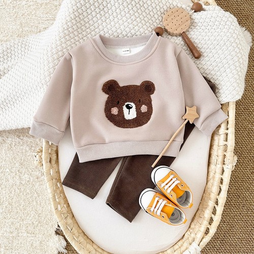 Baby girl clothes cartoon bear - baby,