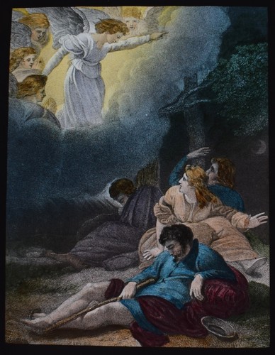 Angels appear the shepherds - to,