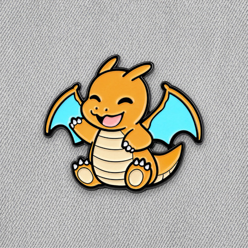 Pokemon cute dragonite enamel - pokemon,