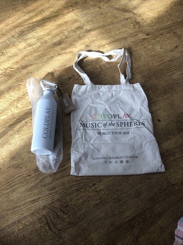 Coldplay water bottle vip - water,