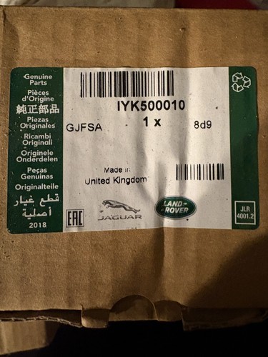 Genuine land rover iyk500010 - genuine,