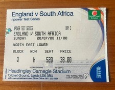 CRICKET STUBS: 3 x England v