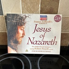 Jesus Of Nazareth VHS Video Box Set Of 2 videos Collectible