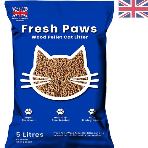Wood pellet cat litter l - pellet,