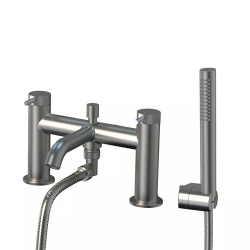 Knurled bath shower mixer tap - bath,