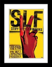 STIFF LITTLE FINGERS Punk Vintage style  Poster Mounted Framed FREE POST