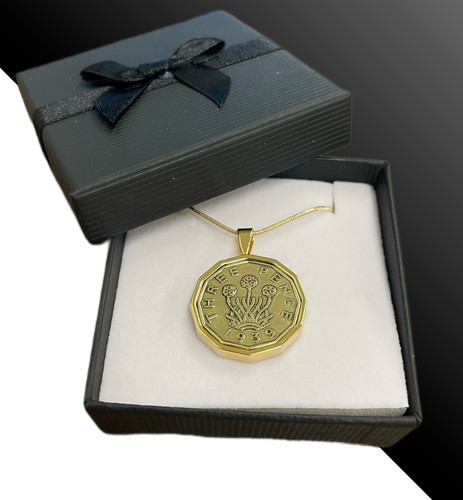 Pre decimal brass threepence - decimal,