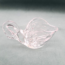 lead crystal Swan glass Cristal d'Arques small trinket bowl 9cm ornament display