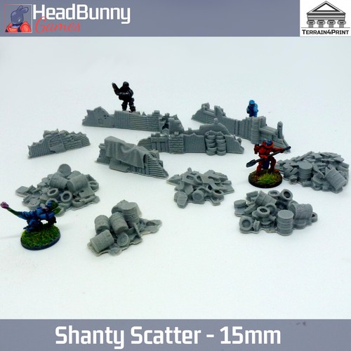 15mm junk piles walls - 15mm,