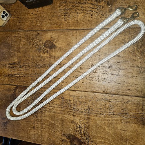 Rope reins white 14mm - white,