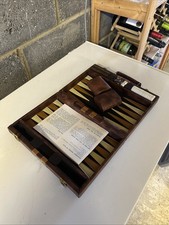 Wooden Inlaid Backgammon Set