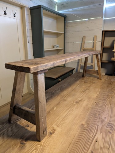 Rustic farmhouse trestle style - farmhouse,