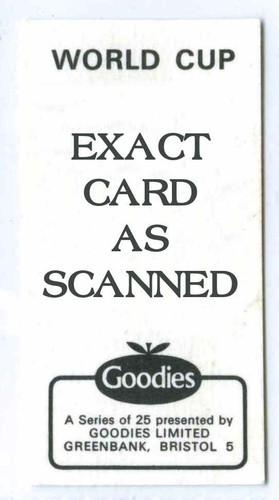 Vintage goodies world cup - goodies,