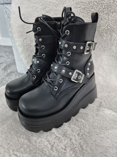 Goth rock biker - bn, ankle