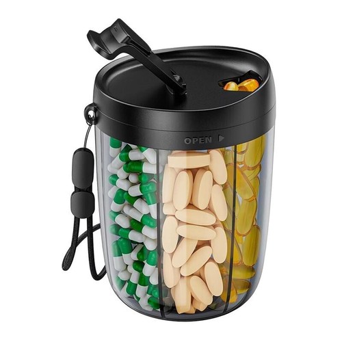 Portable large pill bottle - pill,