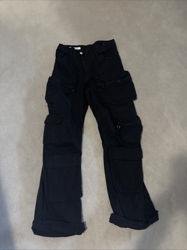 Zara black combat trousers - black,