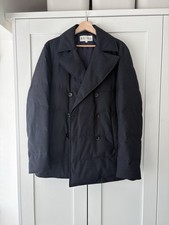Reiss Men’s Down Puffer Coat Navy Size M Double Breasted Very Good Condition