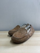 UGG Ansley Suede Sherpa Lined Slippers Mocs 3312 Size 4.5 Beige (S294)
