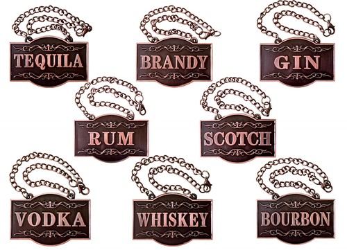 Decanter tags set 8 - set,