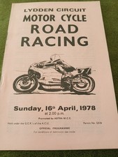 Motor Cycle Road Racing Lydden Hill Circuit April 16th 1978